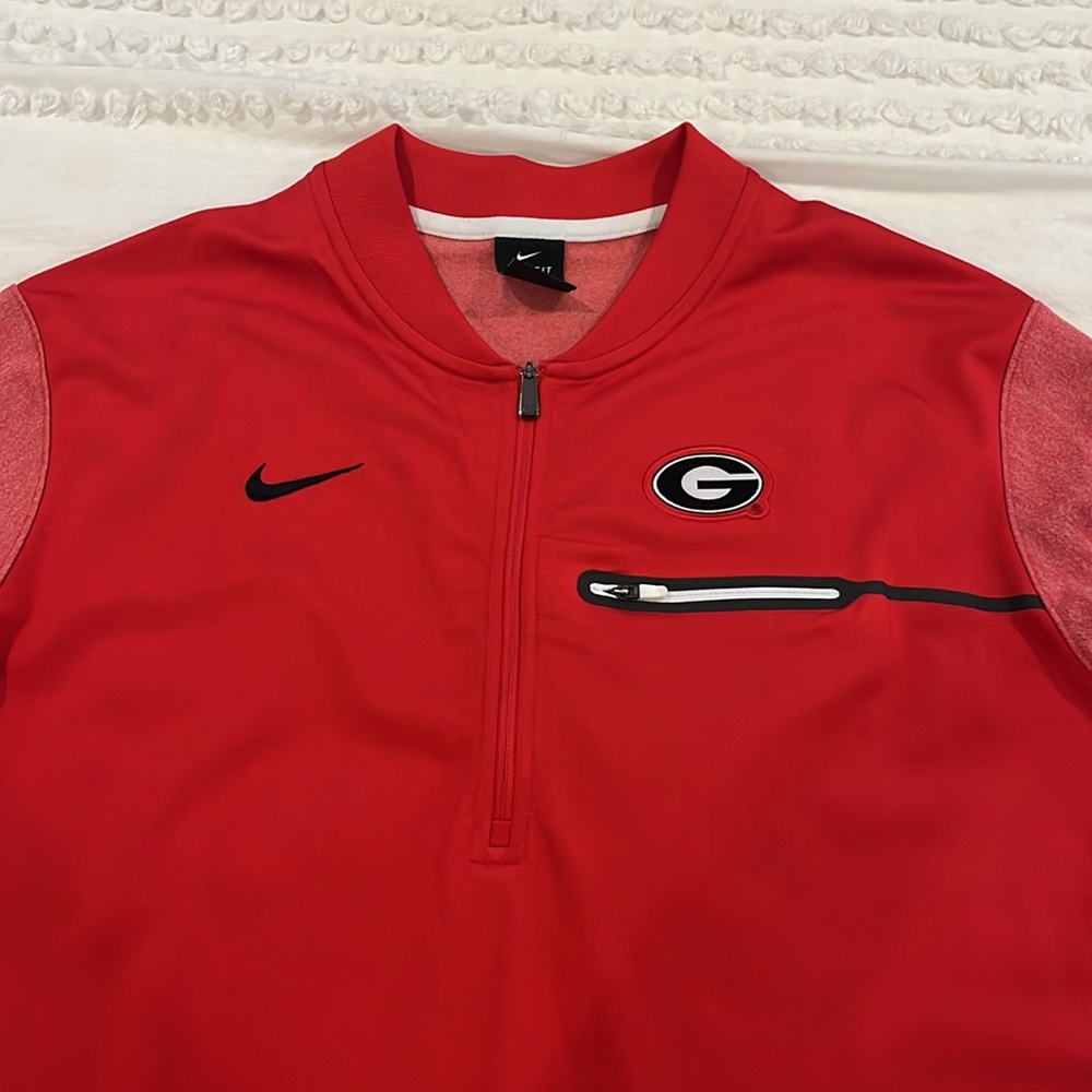 Nike Red and Black Men's Sweatshirt